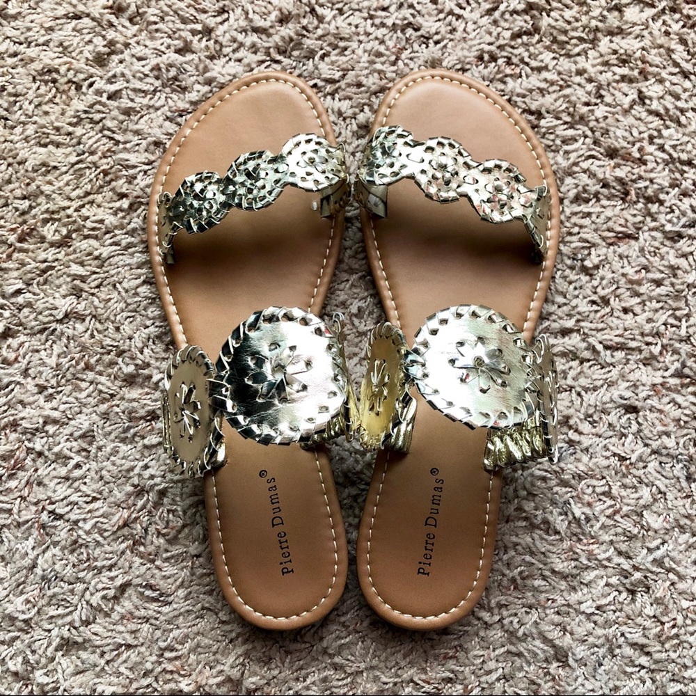 Gold Rosetta Sandals(Jack Rogers Look-Alike)